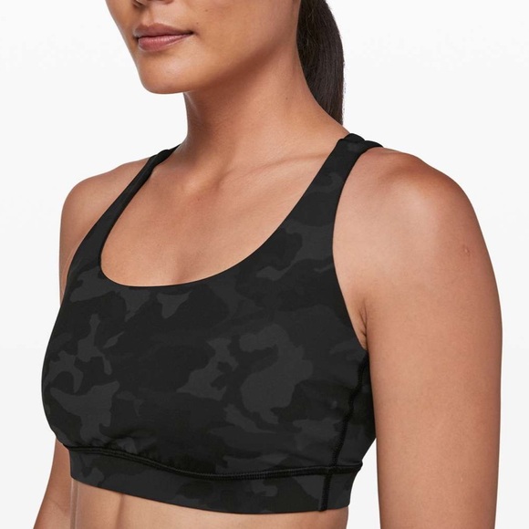Lululemon Energy Bra Incognito Camo Multi Grey Sz 6 *U15 - Picture 2 of 5